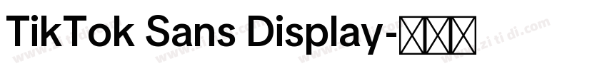 TikTok Sans Display字体转换